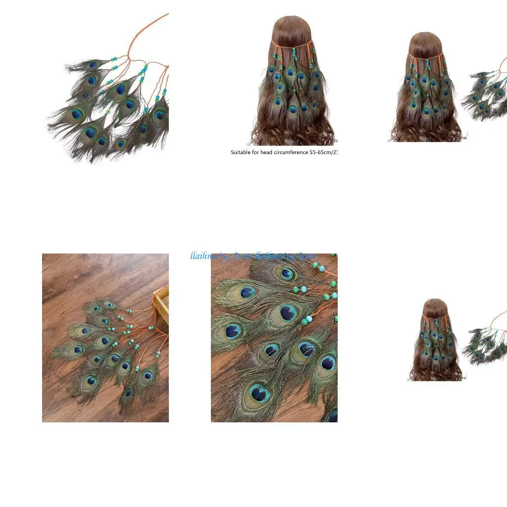 

573B Bohemia Headbands Elastic Hair Hoop Headbands for Women Girls