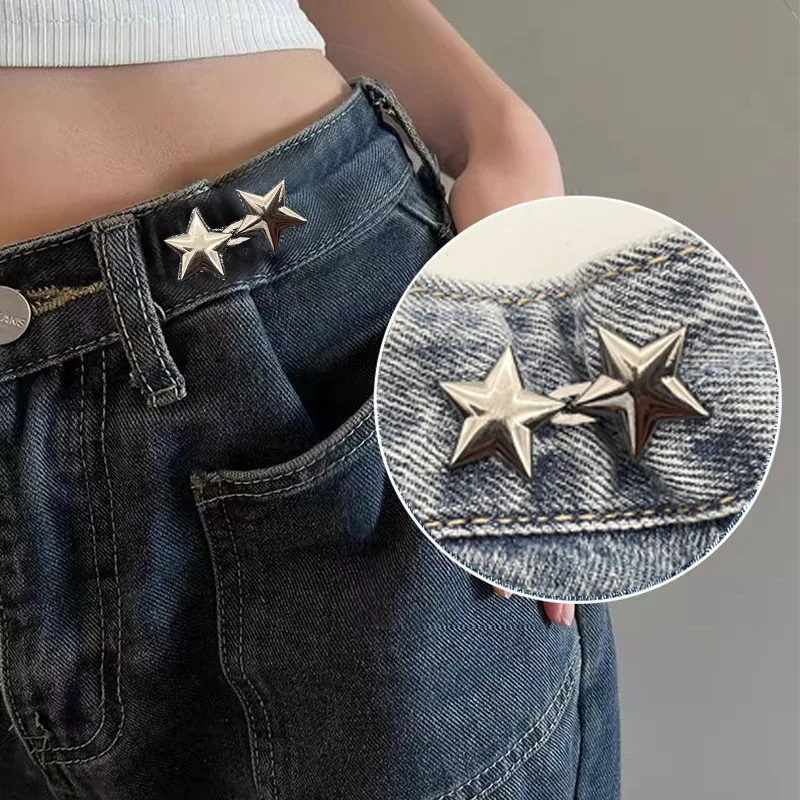 

Lazy Person Adjustable Seamless Invisible Waist Buckle Jeans Waist Tightening Tool