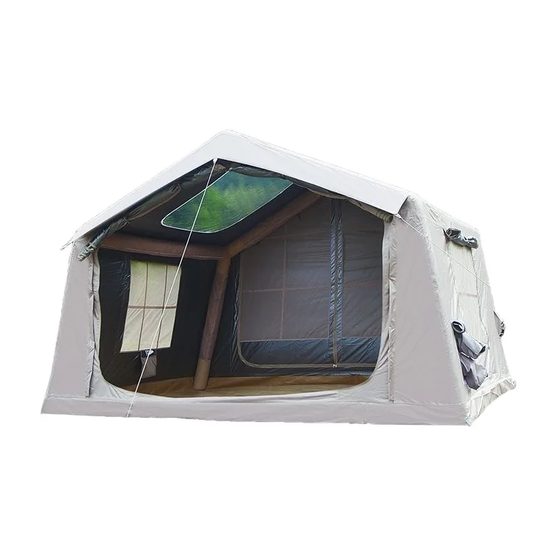 #￥Titanium Oxford Four-season Waterproof Portable Camping Tent Inflatable Home Outdoor Sun Quick Automatic Opening