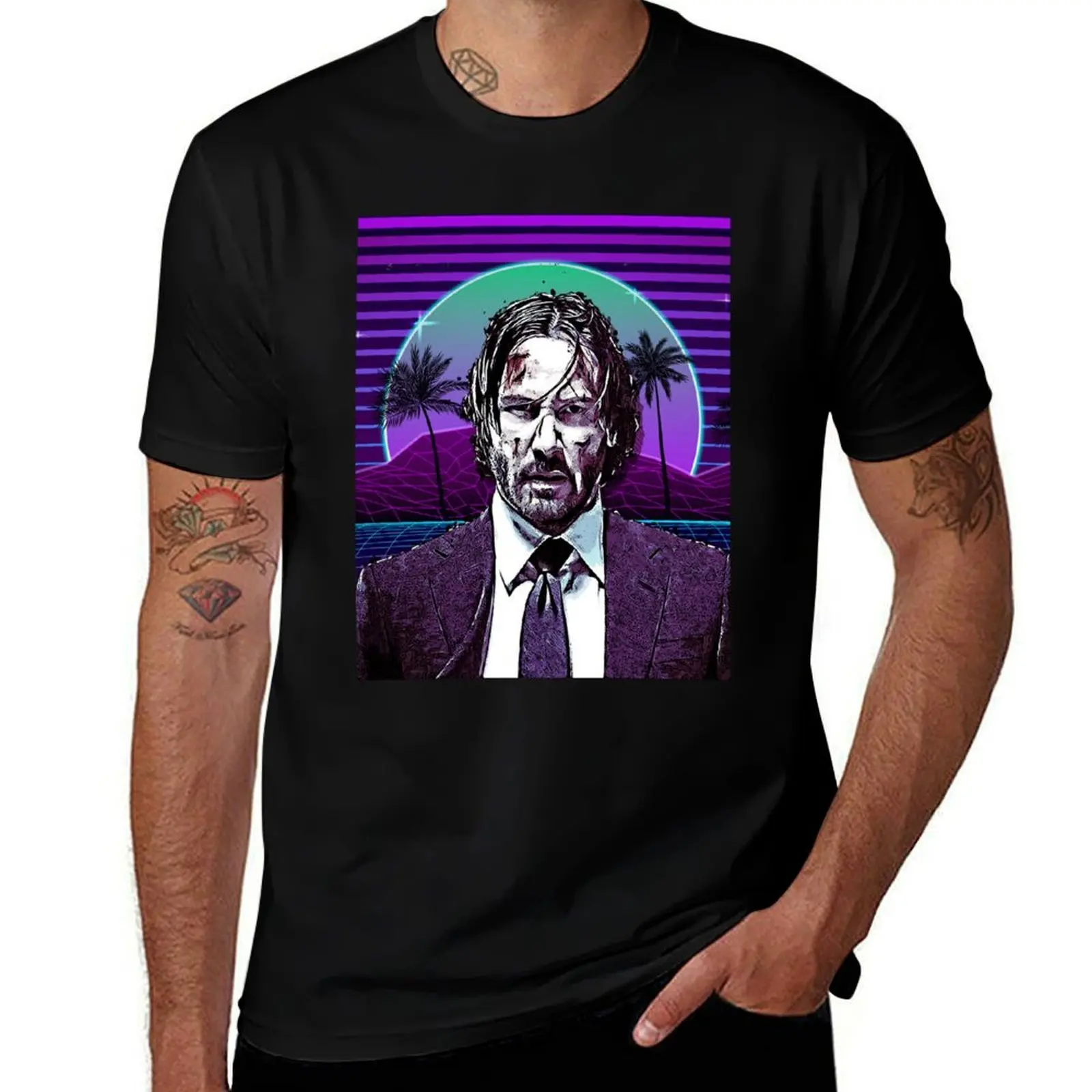 

JW synthwave T-Shirt t shirt man plain t shirts for man graphic vintage T-Shirt