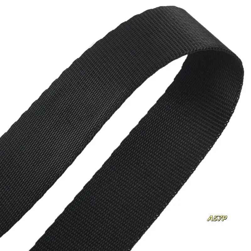 

4X Black 10 Yards Nylon Webbing Tape Multi-Use Strap Strapping (25Mm) Width