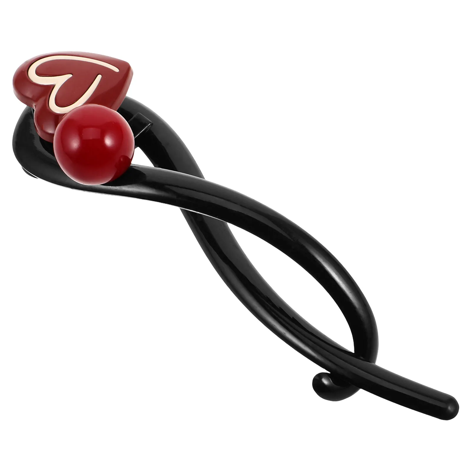 

Heart Shaped Claw Clips Red Plastic Big Clips Elegant Design Durable Materials Versatile Use Hairpin Accessories Bedroom Decor