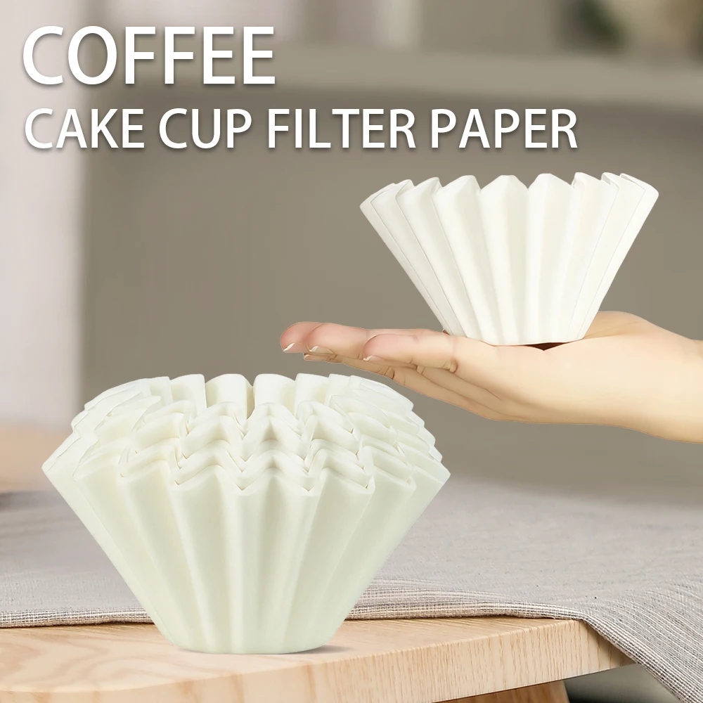 Hand Brewed Coffee Cake Cup Filter Paper for Even Extraction and Restoration of Coffee Flavor, Coffee Enthusiast Brewing Tool