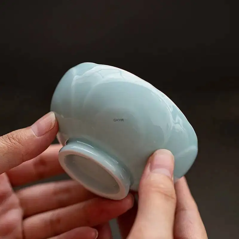 السيراميك لوتس فنجان شاي كوب الشاي المنزلية رائحة التقدير كوب الشاي تخمير كوب الكونغ فو طقم شاي مقاومة للحرارة ماستر كوب واحد #1