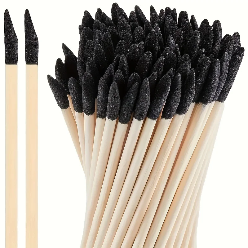 20-Pack Sandpaper Sticks, Wood Sandpaper, for Polishing Branches, Fine Details, Multi-Purpose Wooden Sandpaper Tools, Suitable for Plastic Models, Wooden Models, Durable and Precise, for Polishing and Detail Work