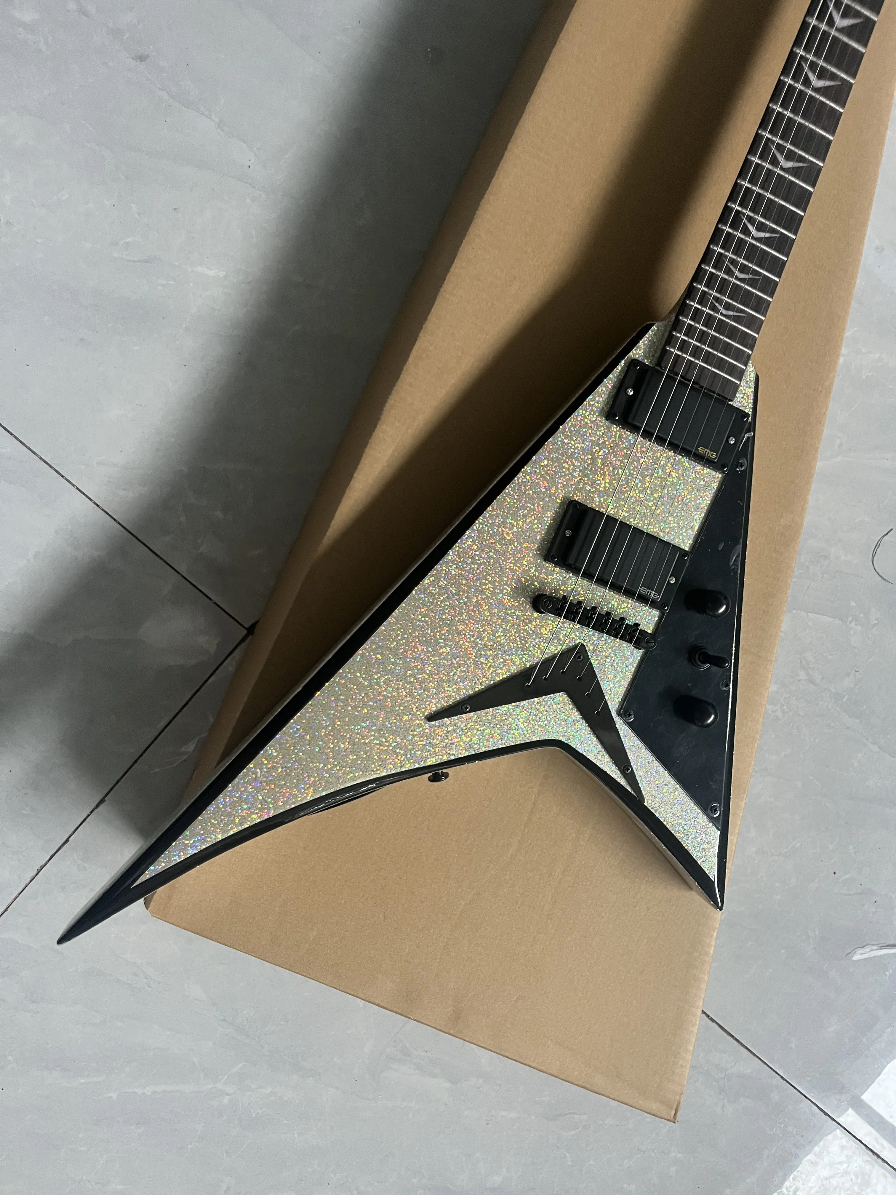 

Factory custom Electric Guitar Jack Twinkle Color Double Locking Tremolo in stock