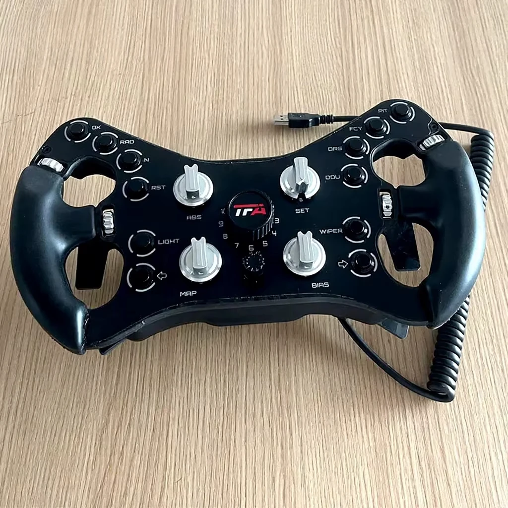 Professional racing emulator steering wheel designed for simulating racing cockpits