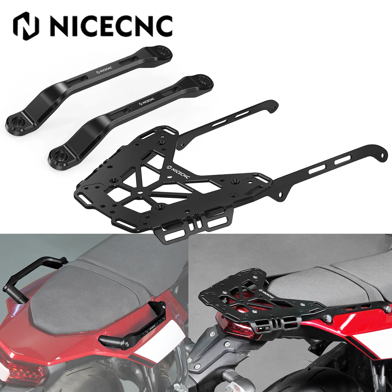 

For Yamaha 2019-2024 Tenere 700 XTZ 700 Passenger Rear Grab Handle Rear Luggage Rack Cargo Tenere700 Rally Edition 2020-2024 23