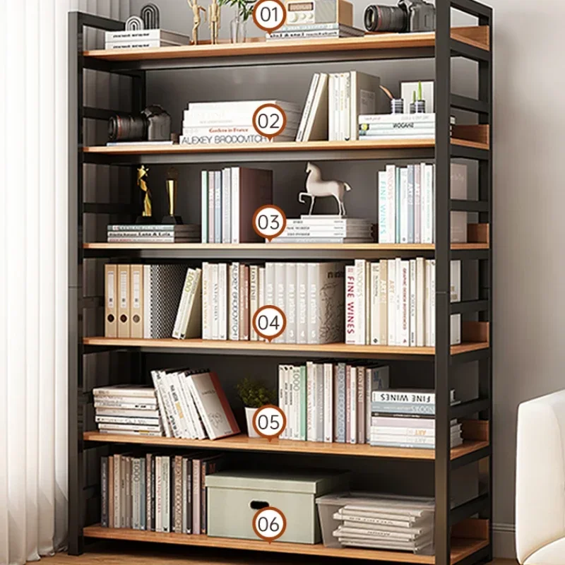 Storage Organizer Bookcases Display Shelf Plant Shelves Modern Bookshelf Kitchen Wooden Estante Para Livros Home Furniture WKBS