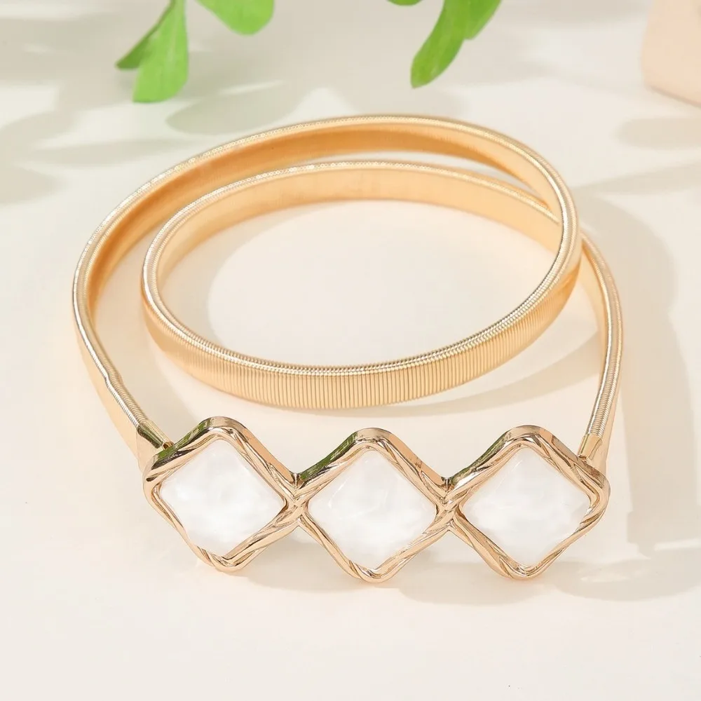 

Новый металлический весенний женский ремень, женский корейский модный ремень, универсальный эластичный женский ремень, LR1385