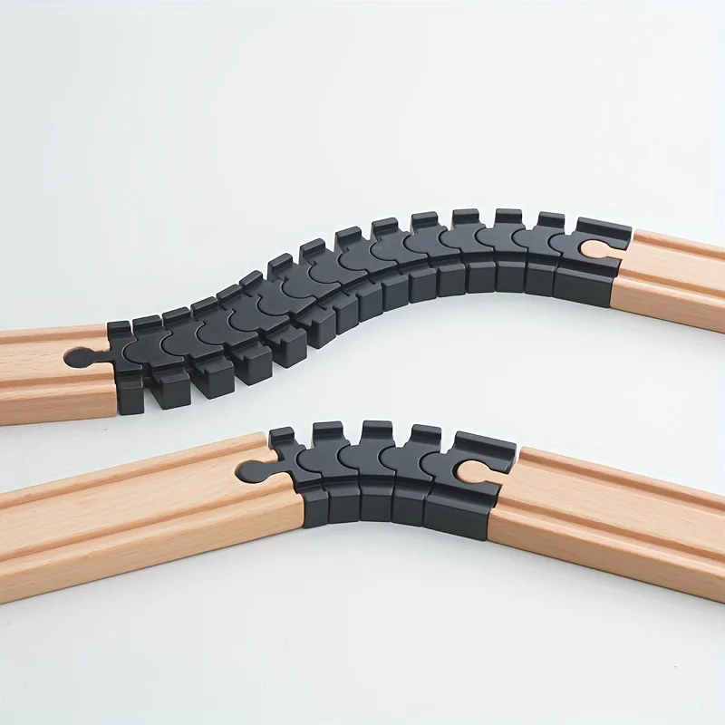 

2 шт. деформируемый разъем для поезда с 2 съемными дефлекторными гусеницами, регулируемый прочный пластик, простая сборка, совместимость