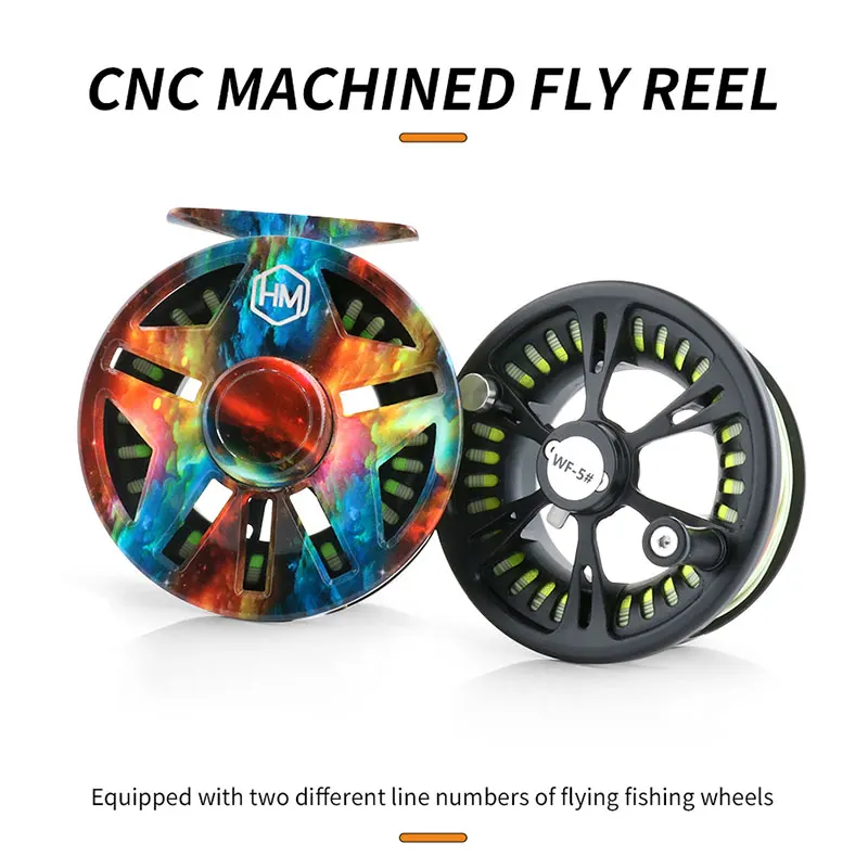 FJORD Crappie Fly Fishing Reel Fly Wheel CNC Machined High Quality Double Entangled Line Equipped With Two Different Line Number