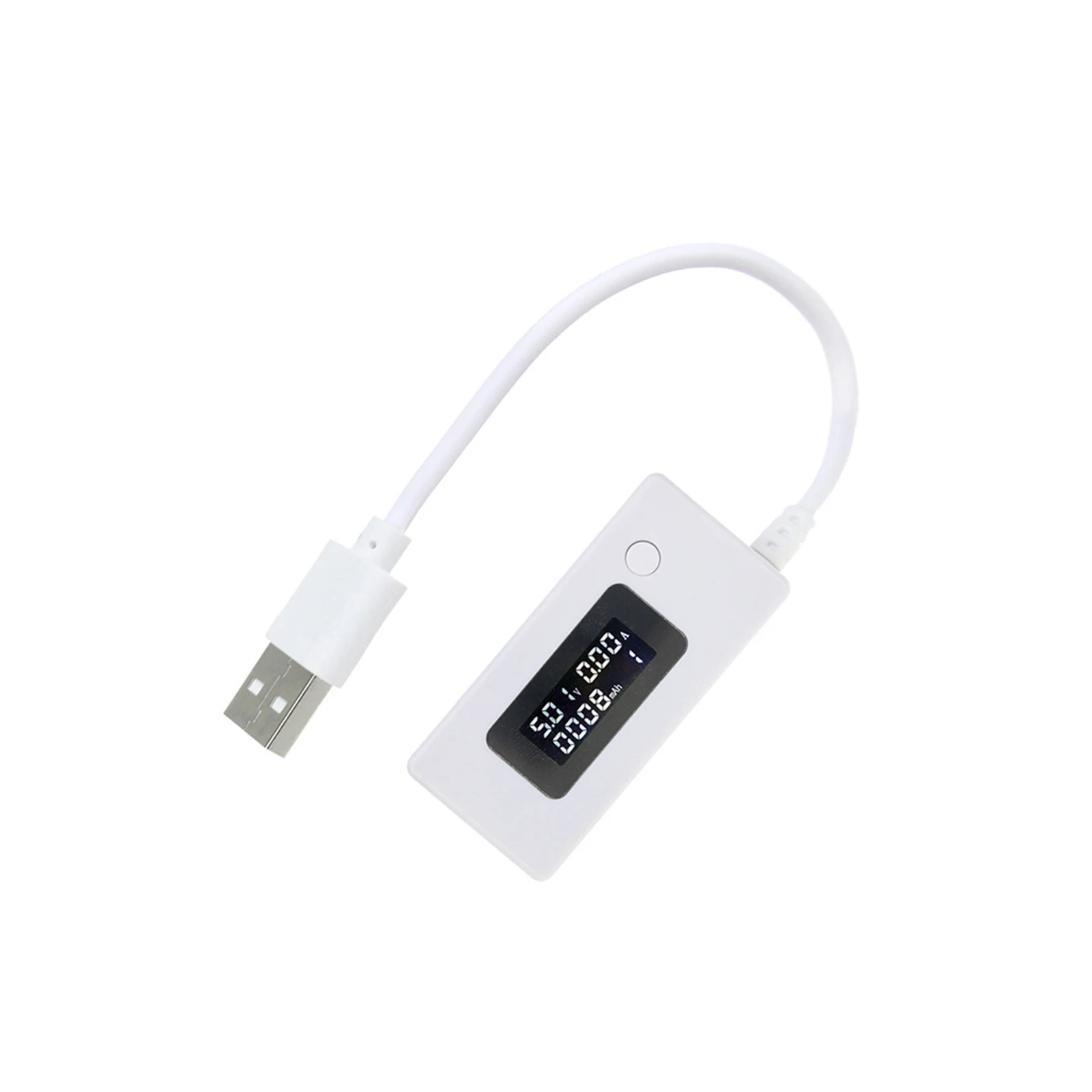 USB Power Test Instrument with LCD Display for Monitoring Voltage Current and Capacity on Mobile Phones Tablets and 5V USB Loads