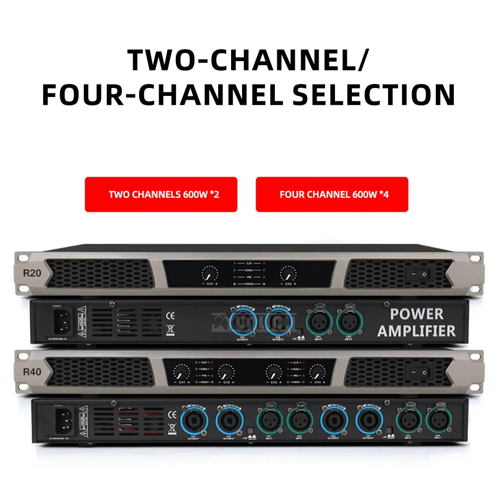 Digital Power Amplifier: Professional High-Power Hi-Fi-Grade Sound for Home and Concert Use—DSP Dual-Channel Amplifier