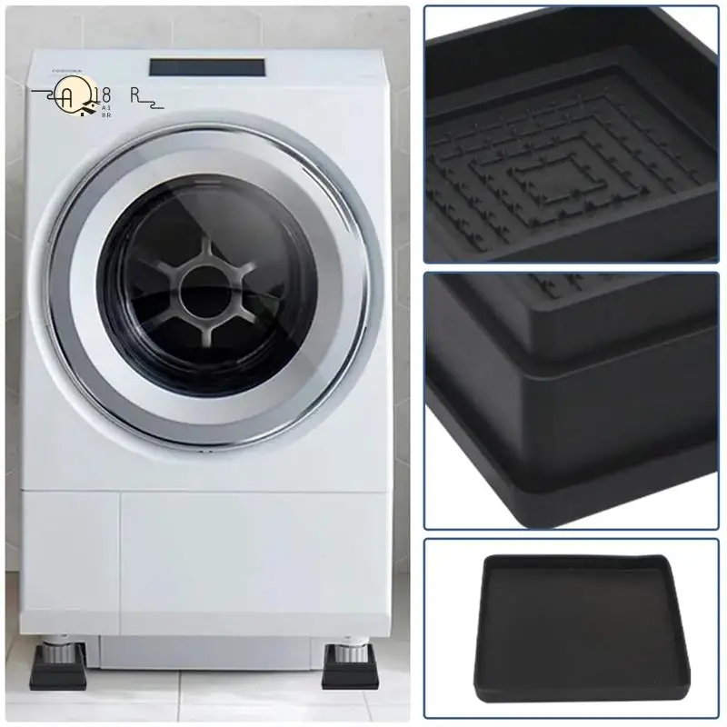 

A18R -Bed Risers 1 Inch, 6Pcs Adjustable Bed Furniture Riser, Heavy Duty Bed Lifts Risers With Rubber Pad For Sofa, Bed, Table