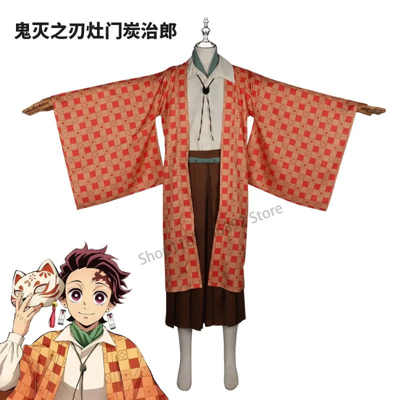 

Ghost Slayer Blade Cos costume Zaomen Tanjiro kimono cosplay stage performance costume Halloween costume