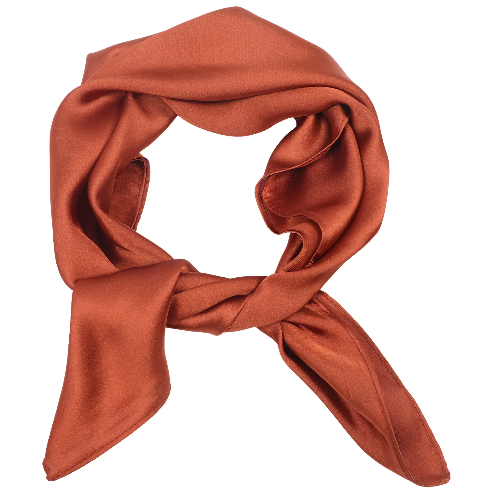 

Satin Scarf Solid Color Silk Neck Women Clothing Accessories Handkerchief Simple Neckerchief Hair Miss