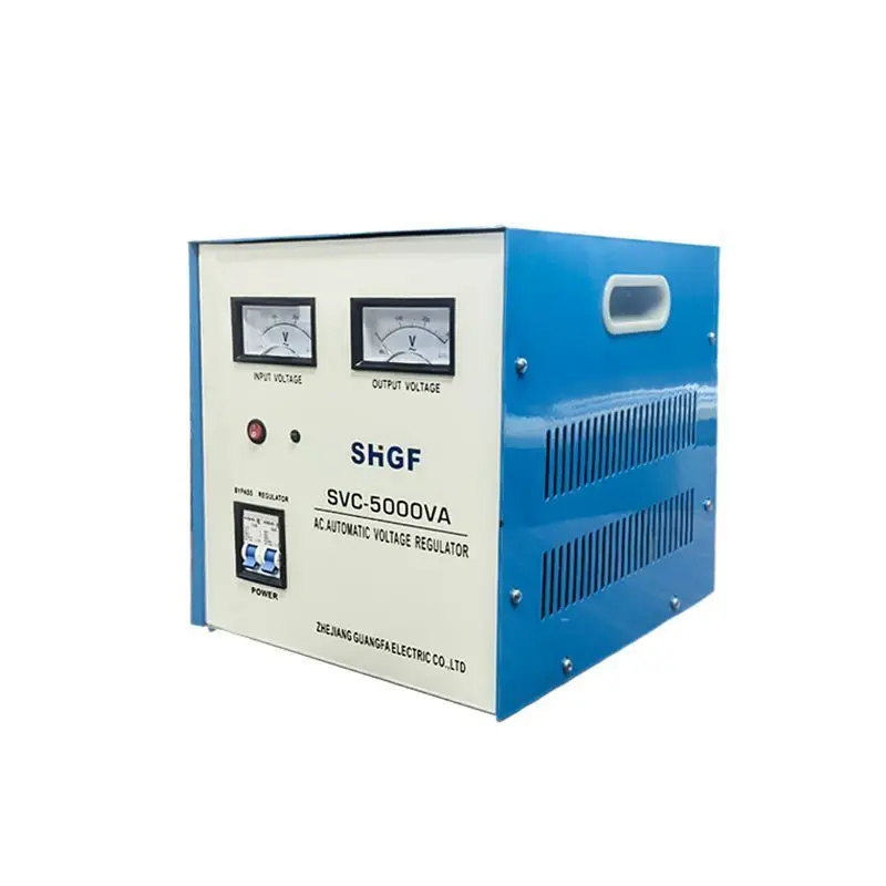 High Quality 220 Volt Home Electrical SVR-2000va 3000va 5000va Automatic Voltage Regulator Whole House AC Stabilizer For SVC Use