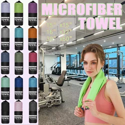 Toalla de microfibra deportiva de secado rápido, toalla súper absorbente para acampar, súper suave, ligera, para gimnasio, natación, Yoga, playa, 1 Uds.