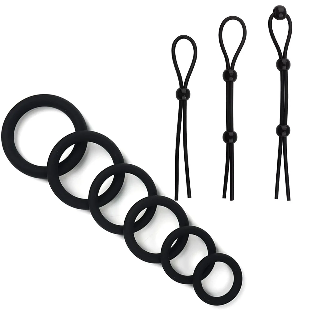 6 Pieces Delayed Ejaculation Penis Ring Male Toys Small Penis Masturbation Penis Ring Clitoral Stimulation Sexy Toys for Men