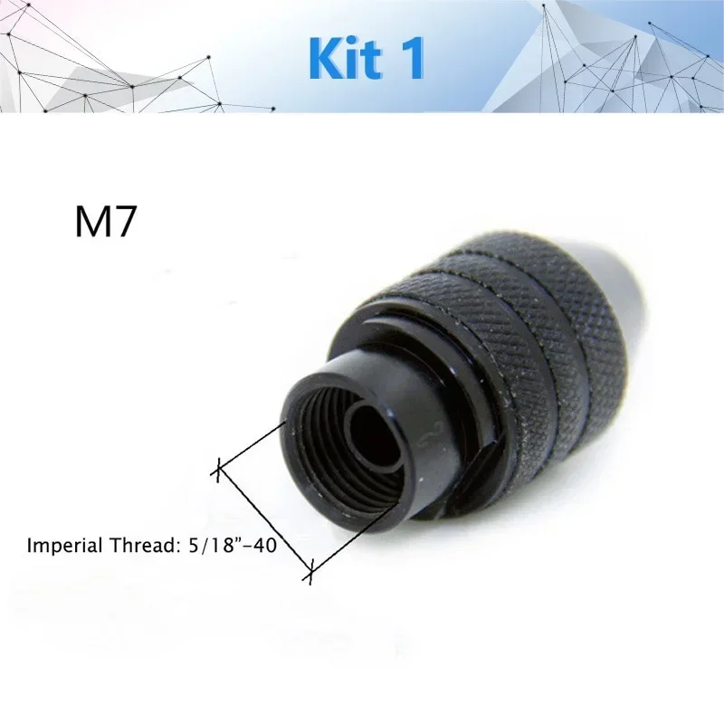 3 Pcs M8/M7 Mini Drill Chuck Accessory for Dremel Rotary Tool and  Grinder   Faster Bit Swaps  Accessoy