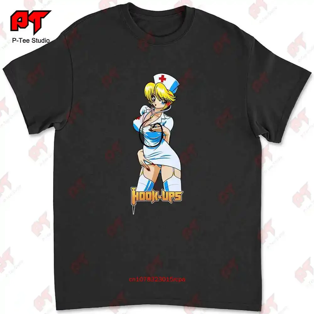 Hook Ups Skateboards Nurse Nikki T Shirt Black Size Medium Jeremy Klein KFJQ