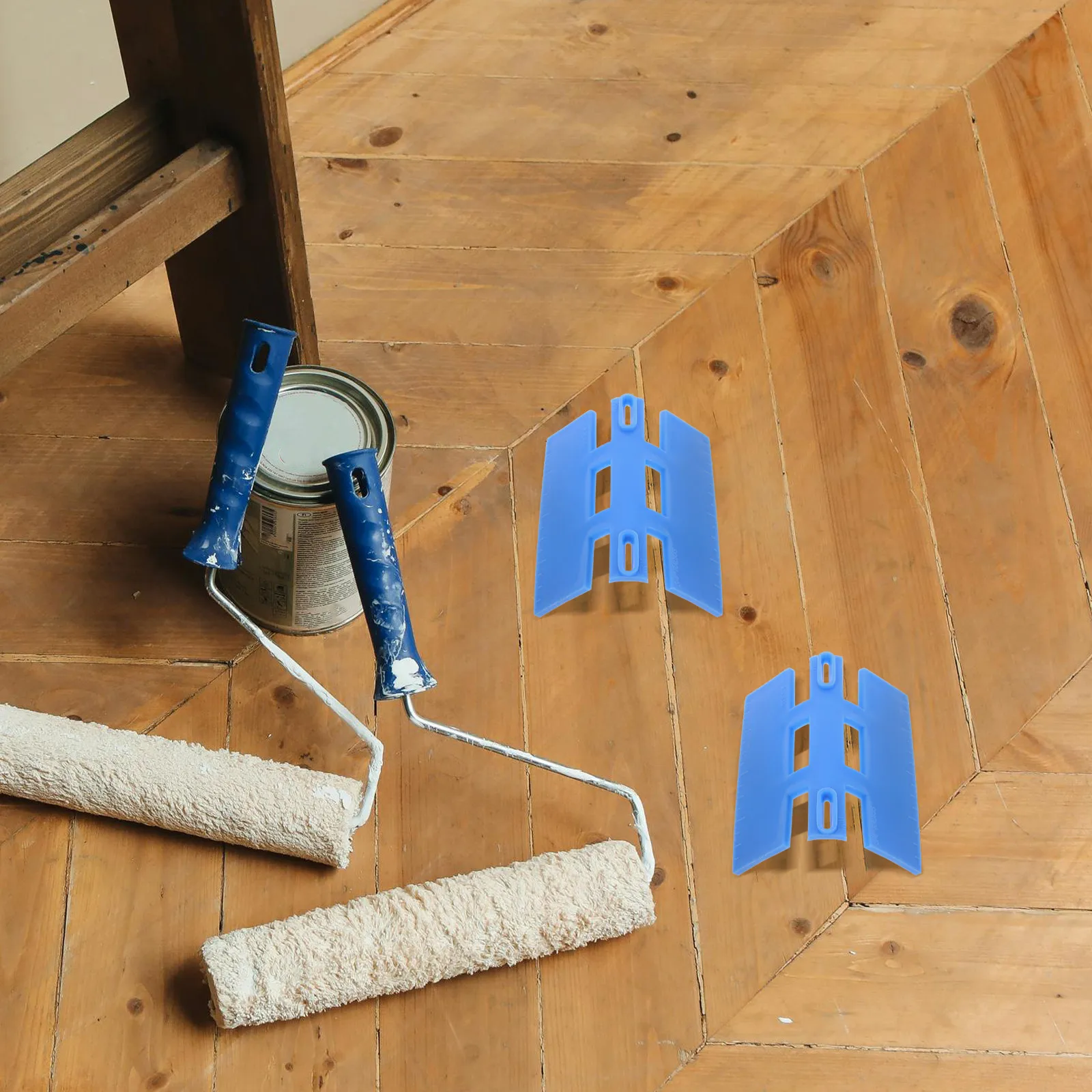 Woodworking Corner Line Marker 2 Piece Plastic Scribing Gauge for Baseboard Trim Floor Installation