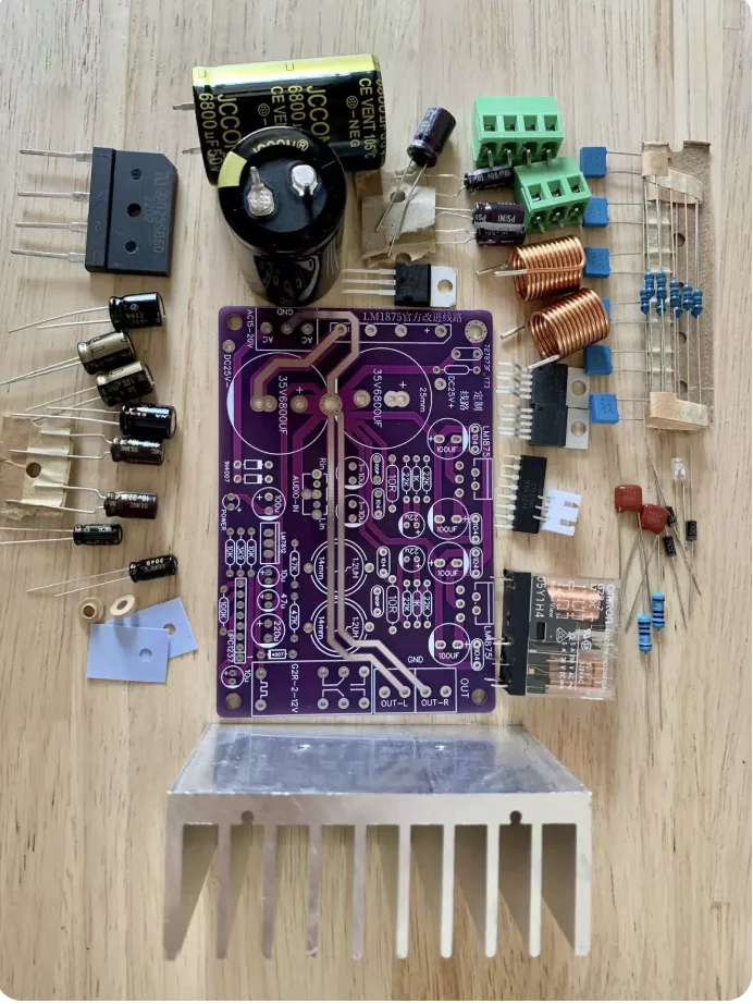 LM1875t amplifier board improved version fever 2.0 dual channel HIFI stereo parts