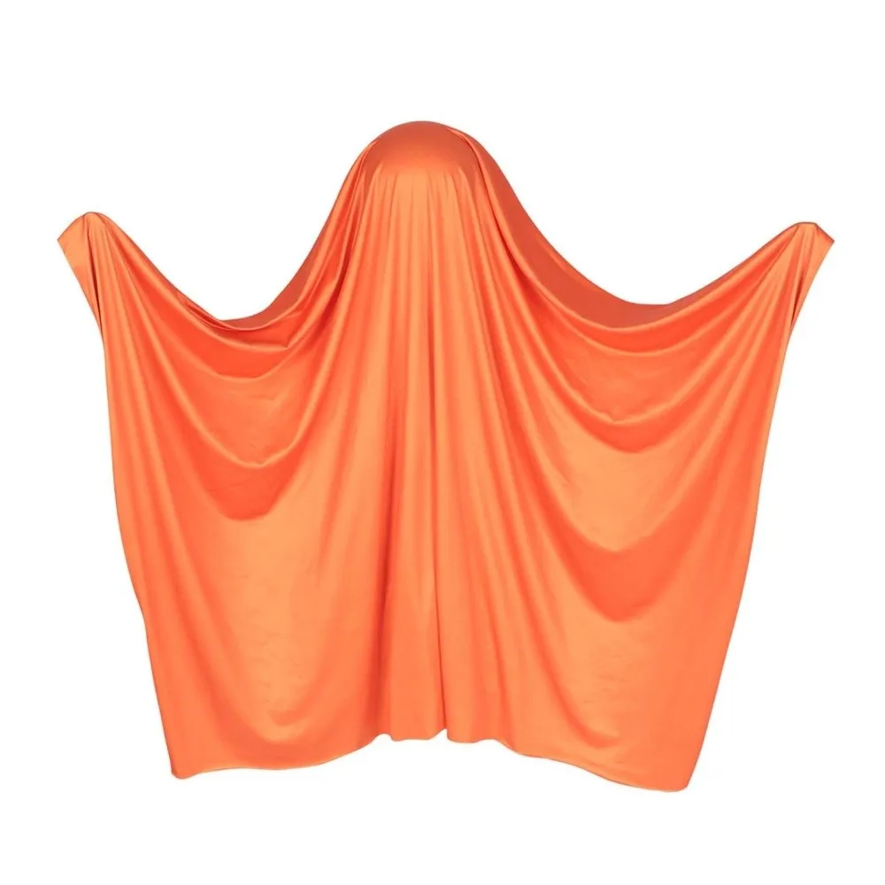 Funny White Halloween Cloak Cape Black Eye Fright Clothes Pumpkin Cloak Trick-or-Treat Spooky Full Suit Ghost Poncho Robe Women