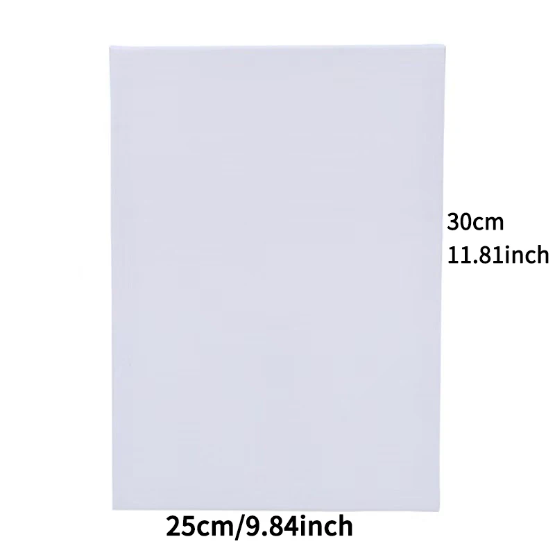 1/5 Pcs White Blank Square Artist  Cotton/Linen Canvas Oil Paint DIY Drawing For Acrylic,Gouache,Practice,Creation,Art Supplies