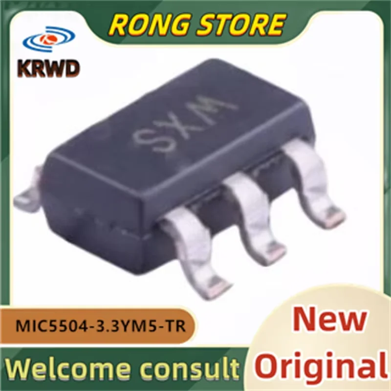 

50PCS WXS SXM New and Original Chip IC SOT-23-5 MIC5504-3.3YM5-TR MIC5504-3.3YM5 MIC5504-3.3YM MIC5504-3.3Y MIC5504