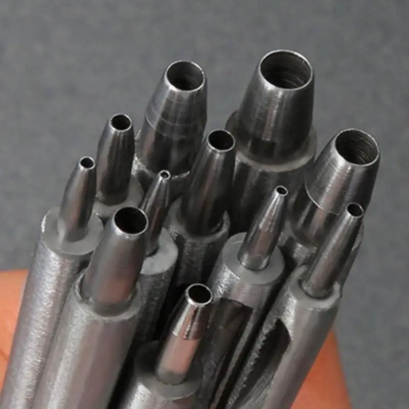 103 ° C ROURD ACCIETTO Punteggiatore cavo cavo da 0,5 mm a 4 mm Strumento punzonatura in pelle Craft Craft Hole per