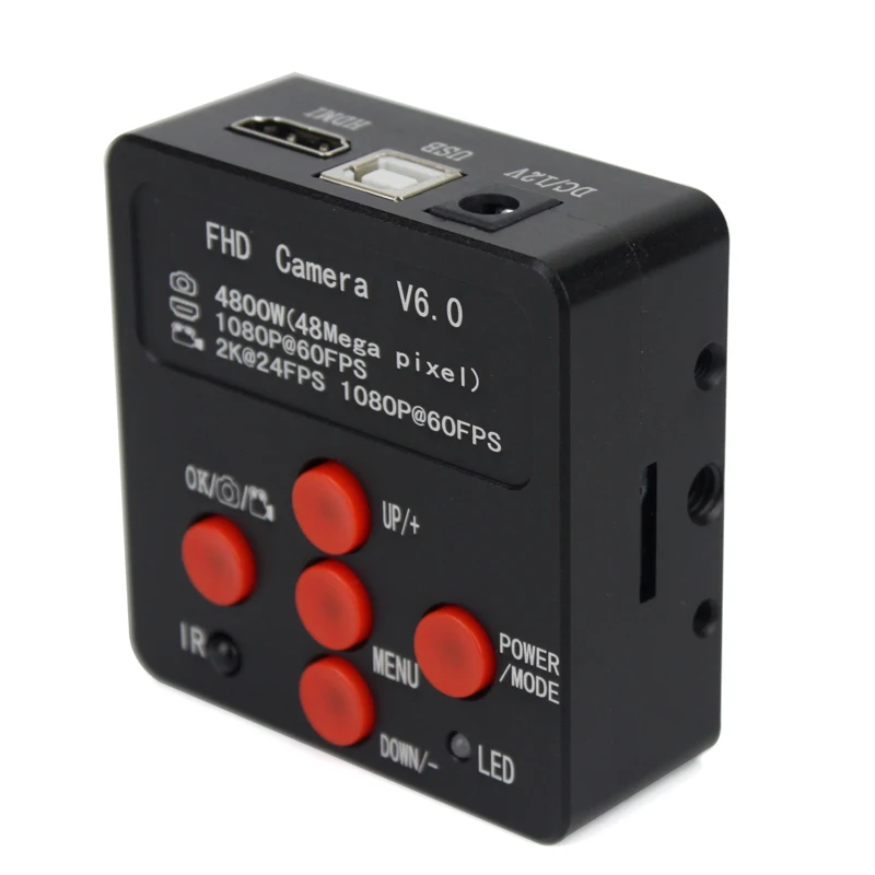 Hdmi Usb Industrial Eletrônico Digital Microscópio de Vídeo Câmera Lupa para o Reparo do Pwb do Telefone 1080p 60fps 2k 4800w 48mp