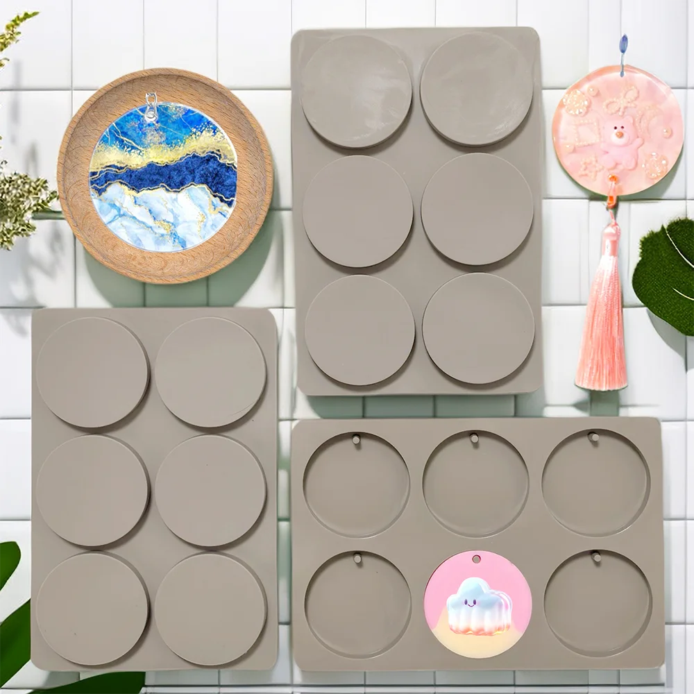Creative Silicone Aromatherapy Mold 6-Chamber DIY Small Round Shape Handmade Aromatherapy Mold