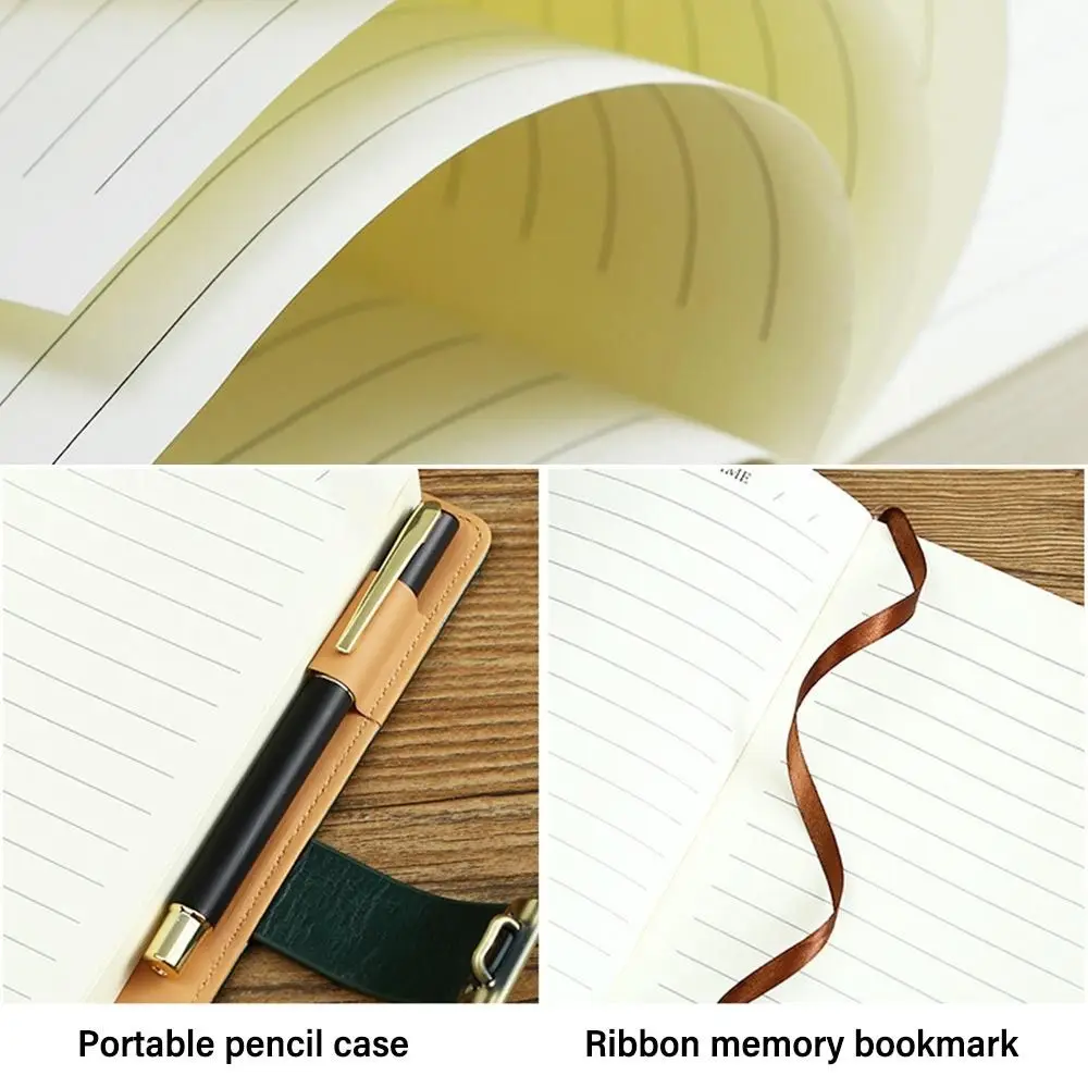 New 200 Sheets A5 Notebook Retro Password Book With Lock Thickened Creative Diary Book Students Notepad Stationery