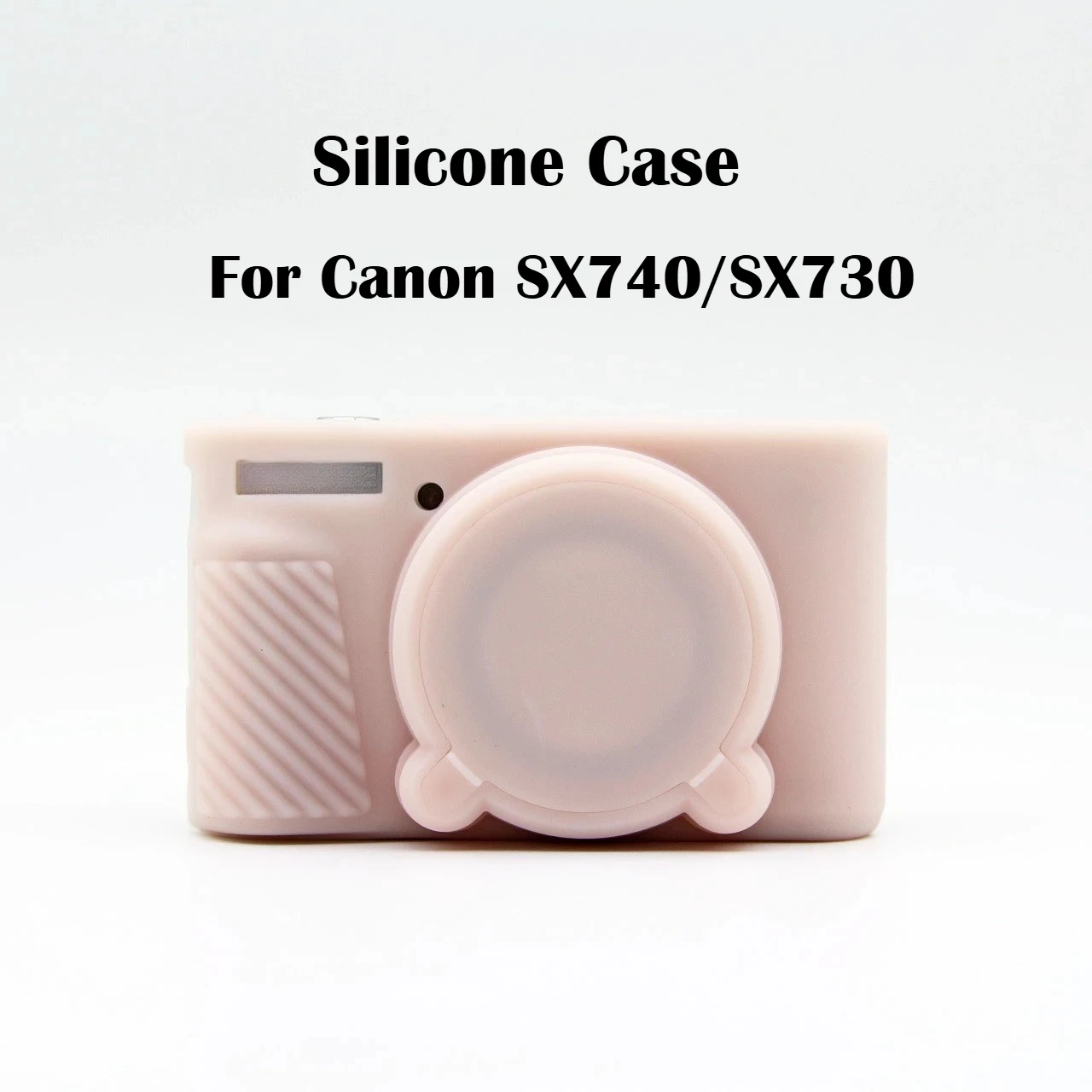 Protective Bag For Canon SX740/SX730 Silicone Case Camera Bag Single Silicon Armor Skin Case Bod  with 1PCS tempered film