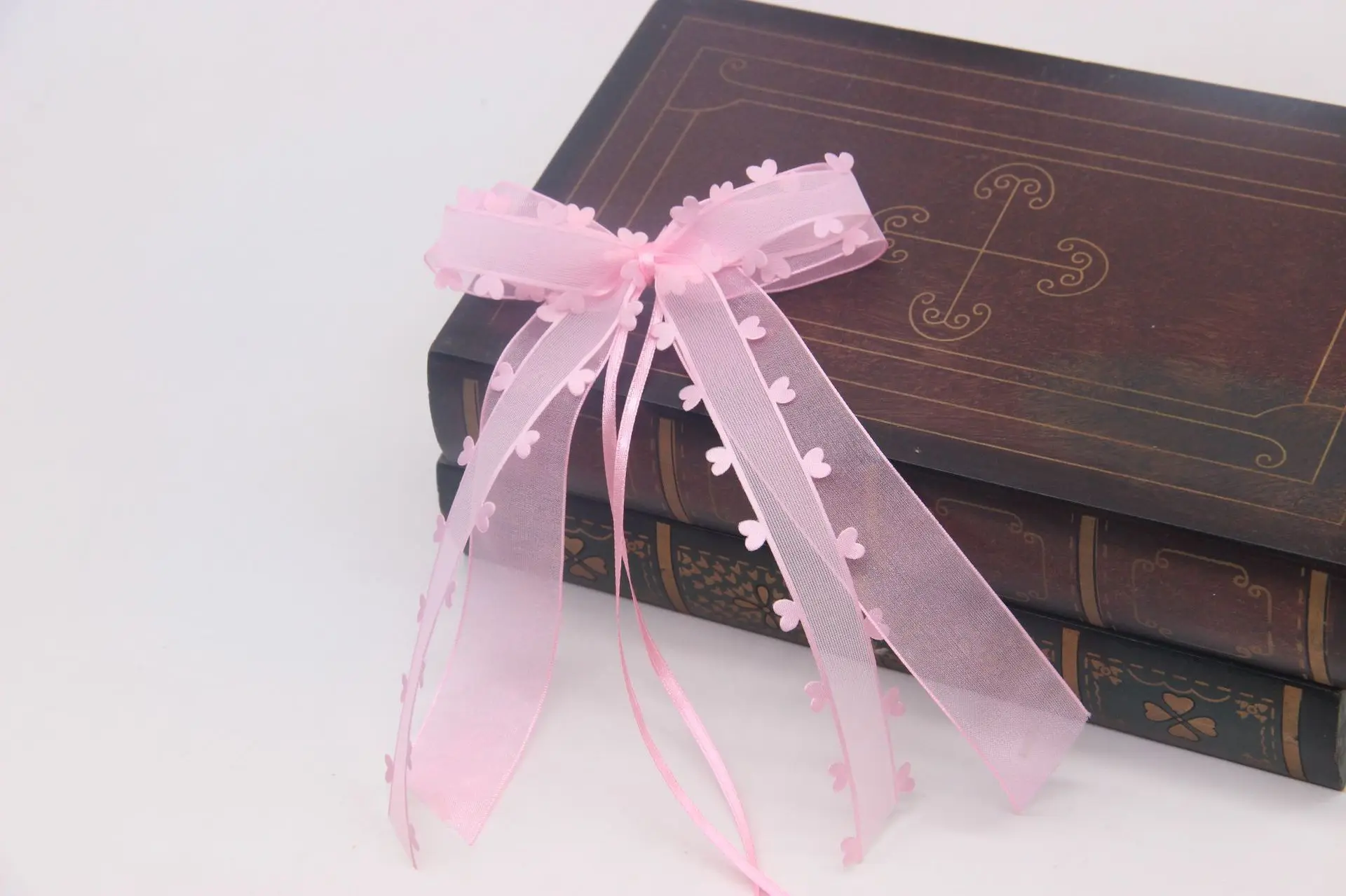 Heart Ribbon Colorful Love Ribbon Ribbon Organza For Valentine'S Day Decor Floral Packing Handmade Bow