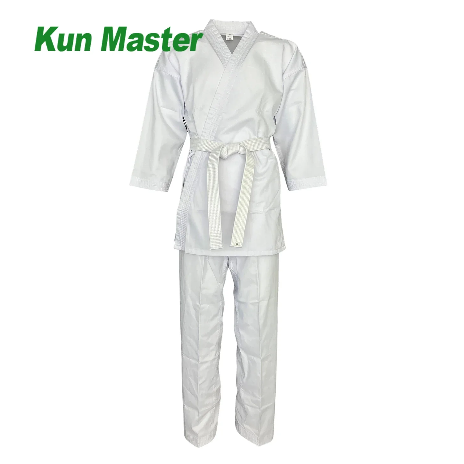 Breathable Karate Uniform Set Lightweight Training Suit for Martial Arts & Aikido Student GI with Elastic Waist Free Belt for Me