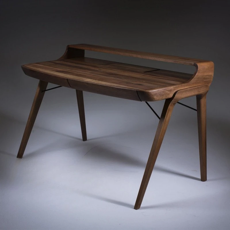 North American black walnut solid wood desk Nordic computer study table Modern simple home writing desk Study furniture