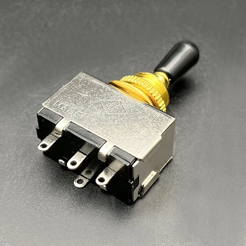 4Pcs 3-Way Pickup Sealed Selecting Toggle Switch for Electric Guitar Gold with Black/Cream/White Tip image 6