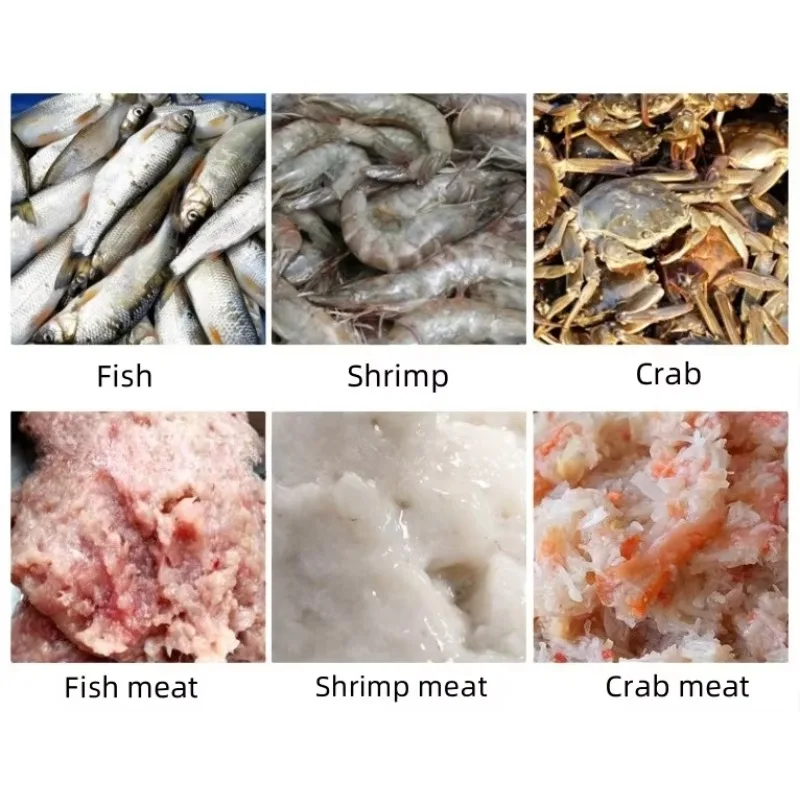 آلة تجهيز أغذية الأسماك آلة الضغط على لحوم الأسماك آلة فصل لحوم الأسماك الأكثر مبيعًا