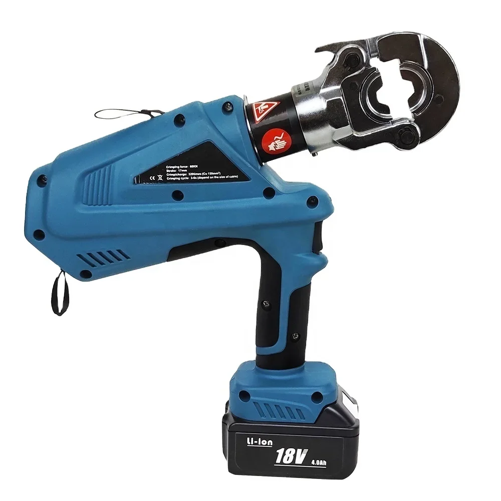 EZ-300 battery press tool Hydraulic Crimping Tool 6T 300mm2 Electric Battery Powered for Cable Management