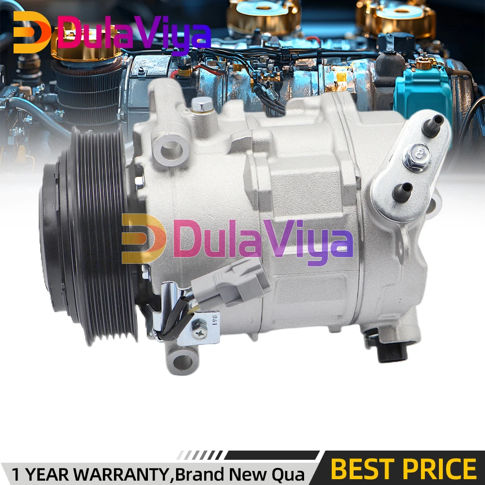 جديد 7SBH17C ضاغط التيار المتردد 6PK لسيارة جيب شيروكي KL 2014-22 كرايسلر 200 2015-2017 68103198AA 68103198AB 68103198AC #1