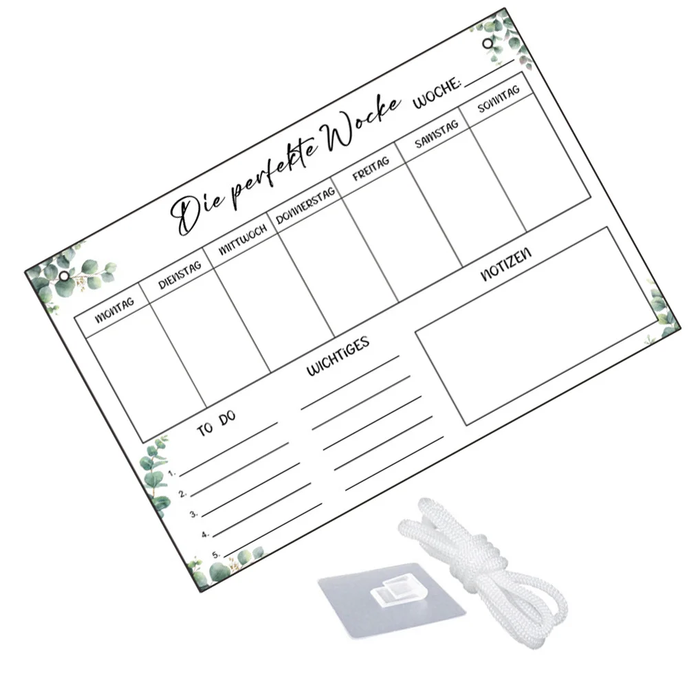 1 مجموعة معلقة مجلس مذكرة مخطط الرقمية ملاحظة الجدول الزمني المنظم الجاف محو جدار لوحة التخطيط مكتب المنزل تذكير #5