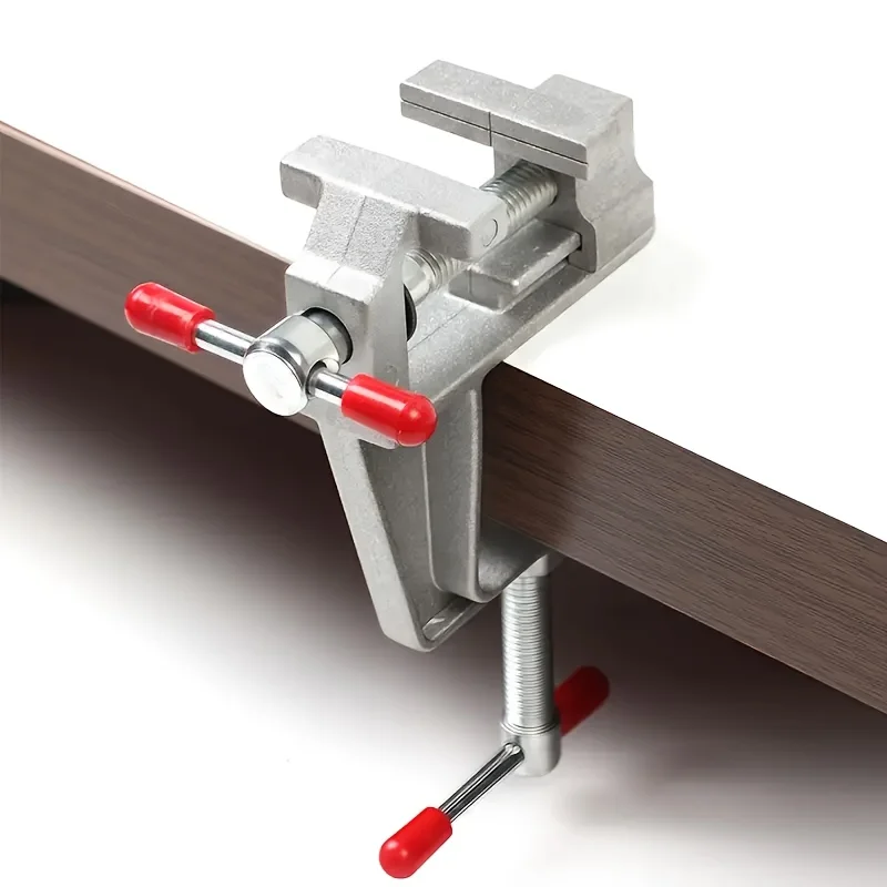 1pc Heavy-Duty Adjustable Bench Vise with Ergonomic Handle & Precision Adjustment Knob,Heavy-Duty Metal Construction