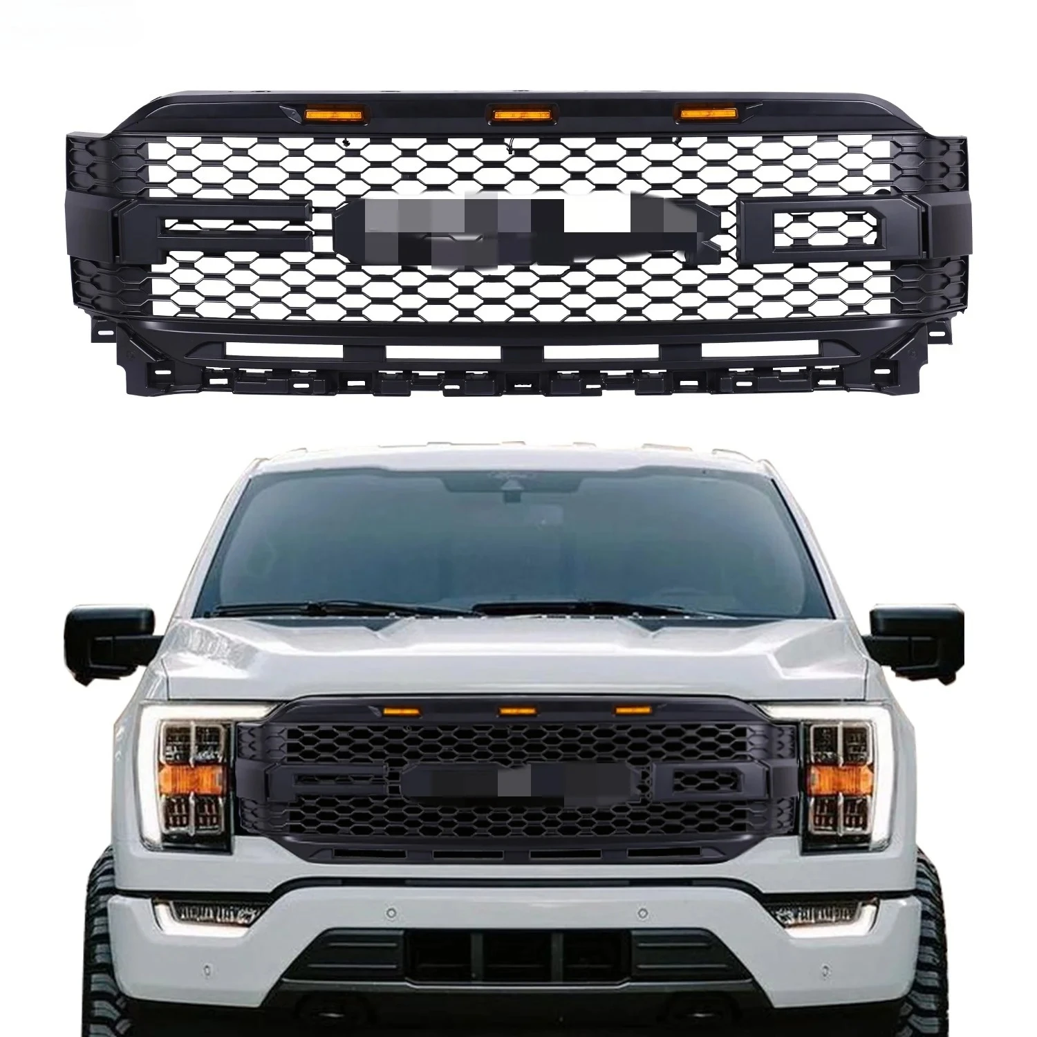 

Wholesale Good Quality Modified Matte Black Front Grilles for F150 F-150 2021