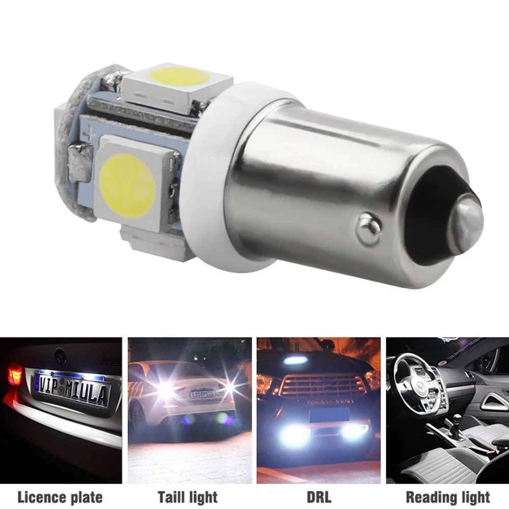 Car Led Festoon Dome Door Light Tail Wedge Lamp 5050 5SMD White Auto Turn Signal Bulb Marker License Plate Superbright Headlight