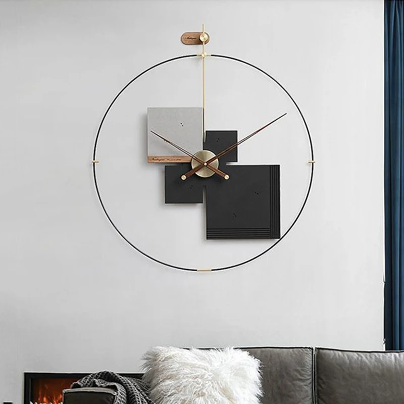 Modern Large Wall Clock Stylish Silent Mechanism Clock Living Room Simple Decor Wall Watch Noiseless Home Decoration Accessorie