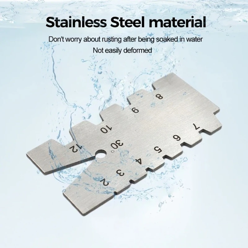 TR30 Degree Screw Thread Gauge Gage measuring tool Grinding Stainless Steel Welding Feeler gage