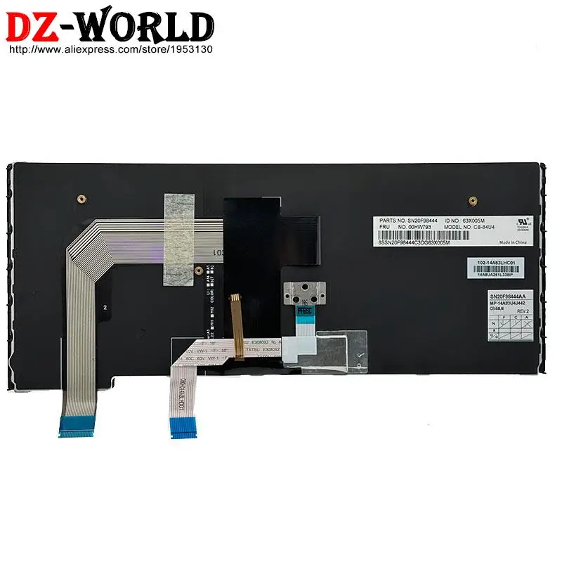 الولايات المتحدة KR TW GK TH HB العبرية إسرائيل الكورية التايلاندية اليونانية الخلفية لوحة المفاتيح لينوفو ثينك باد S3 اليوغا 14 P40 اليوغا 460 كمبيوتر محمول #6